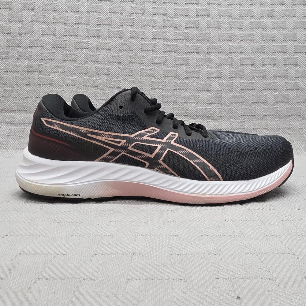 ASICS GEL-Excite 9 Womens Size 11 Black Pink Running Shoes AmpliFoam 1012B182